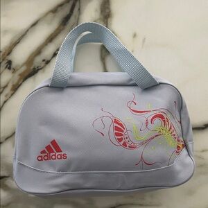 5x8” Adidas Sky Blue and Red Graphic Toiletry Bag